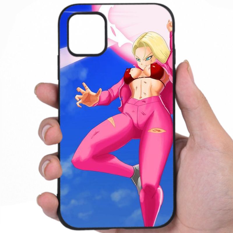 Android 18 Dragon Ball Luscious Lips Hentai Mashup Art Awesome Phone Case