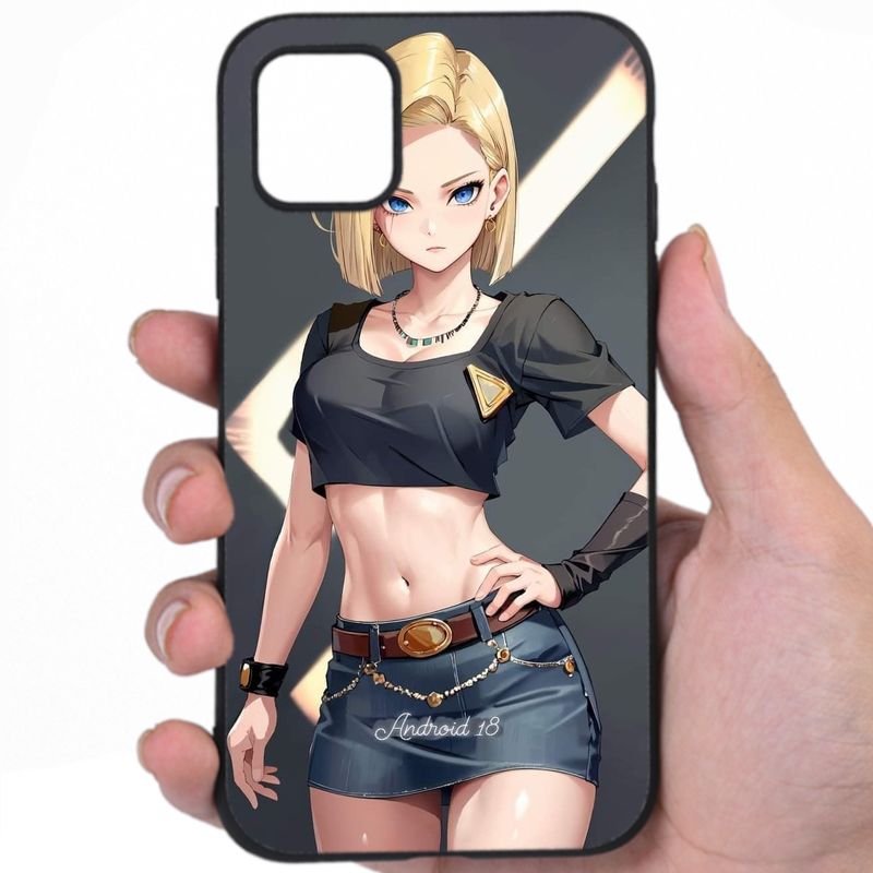 Android 18 Dragon Ball Luscious Lips Sexy Anime Art Awesome Phone Case