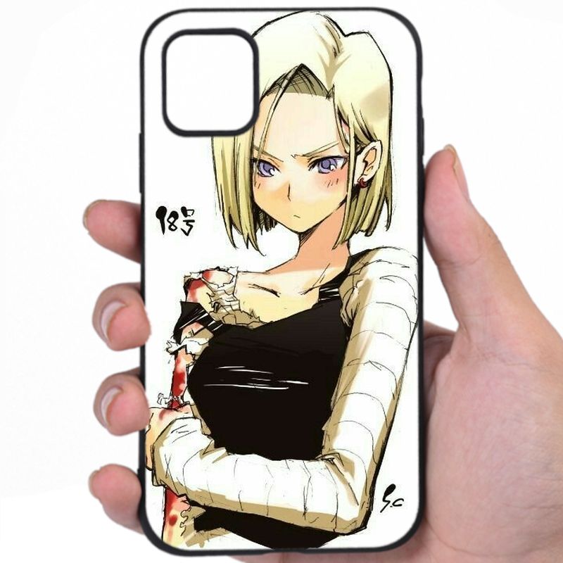 Android 18 Dragon Ball Luscious Lips Sexy Anime Artwork iPhone Samsung Phone Case