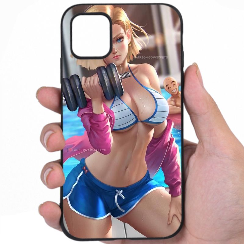 Android 18 Dragon Ball Provocative Charm Sexy Anime Design Phone Case