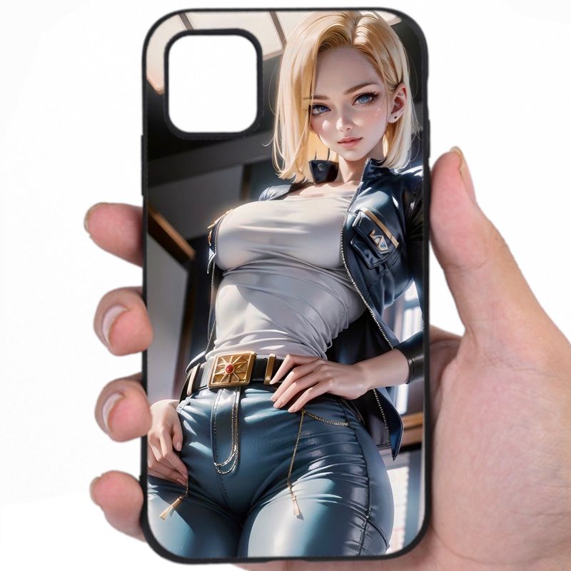 Android 18 Dragon Ball Risqué Outfit Hentai Design Awesome Phone Case