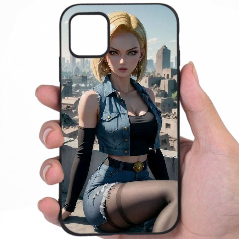 Android 18 Dragon Ball Seductive Appeal Hentai Art Mddiu Awesome Phone Case