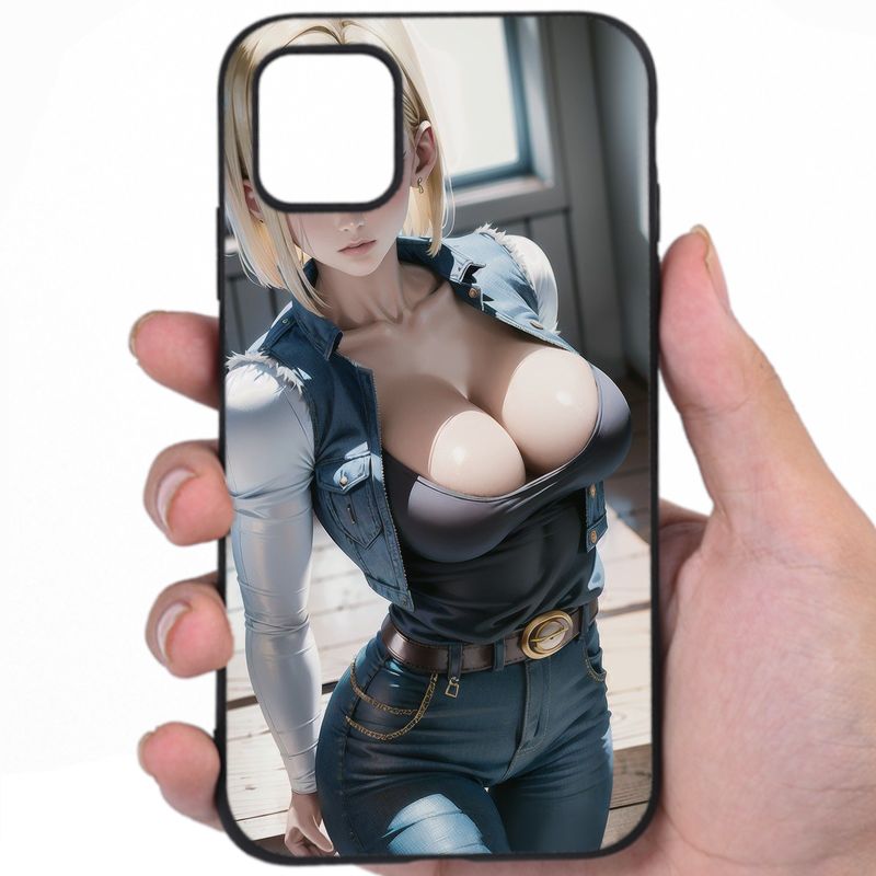 Android 18 Dragon Ball Seductive Appeal Hentai Art Awesome Phone Case