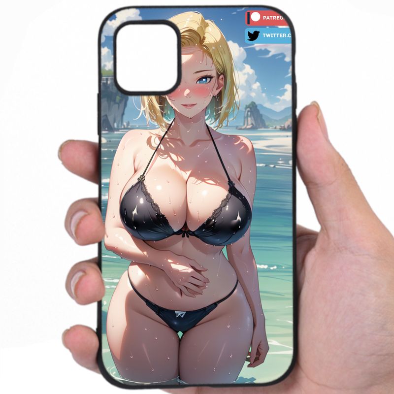 Android 18 Dragon Ball Seductive Appeal Hentai Design Phone Case