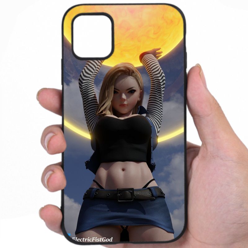 Android 18 Dragon Ball Sensual Elegance Hentai Art Awesome Phone Case