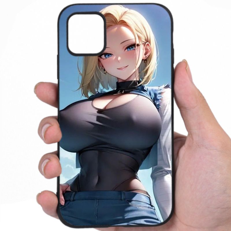 Android 18 Dragon Ball Sensual Elegance Hentai Design Fcmxc Awesome Phone Case