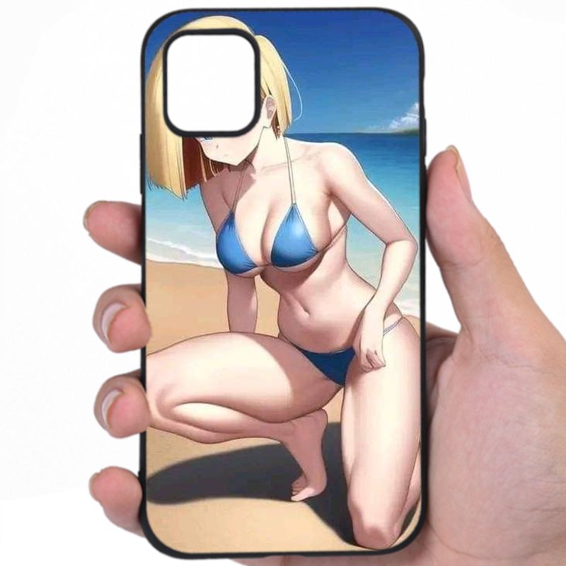 Android 18 Dragon Ball Sensual Elegance Hentai Design Phone Case