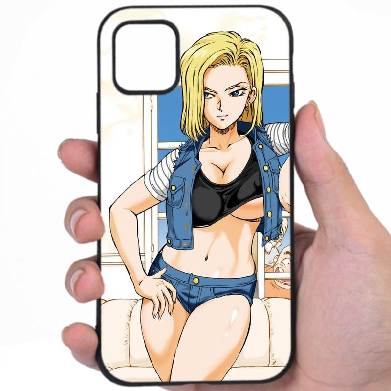 Android 18 Dragon Ball Sensual Elegance Sexy Anime Art Xmaow Awesome Phone Case