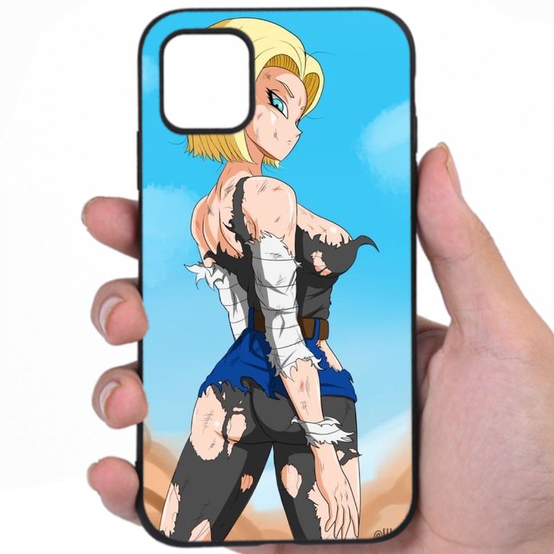 Android 18 Dragon Ball Steamy Presence Hentai Artwork Phone Case