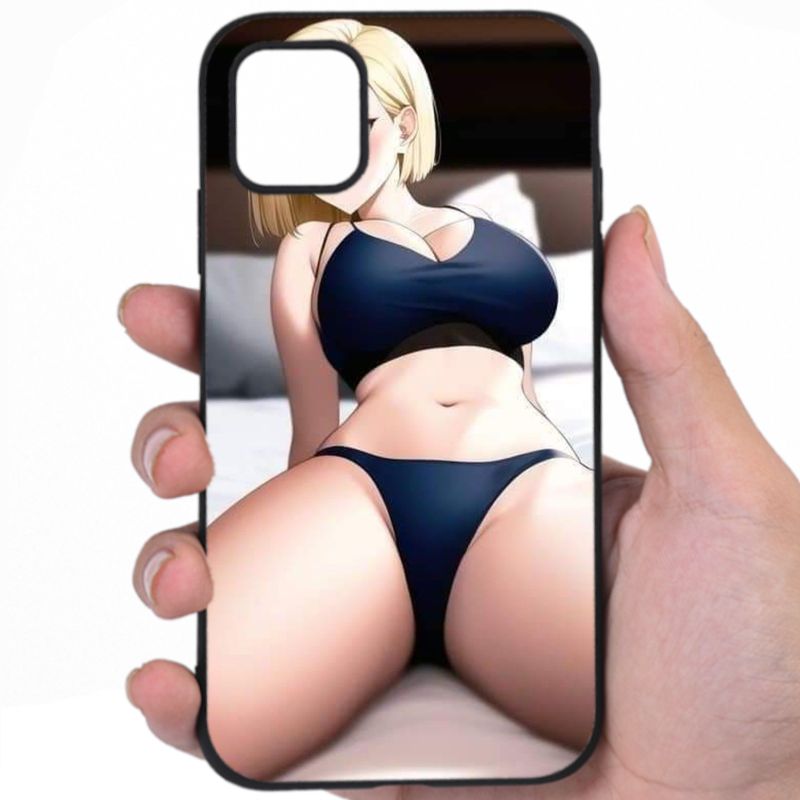 Android 18 Dragon Ball Sultry Beauty Hentai Art iPhone Samsung Phone Case