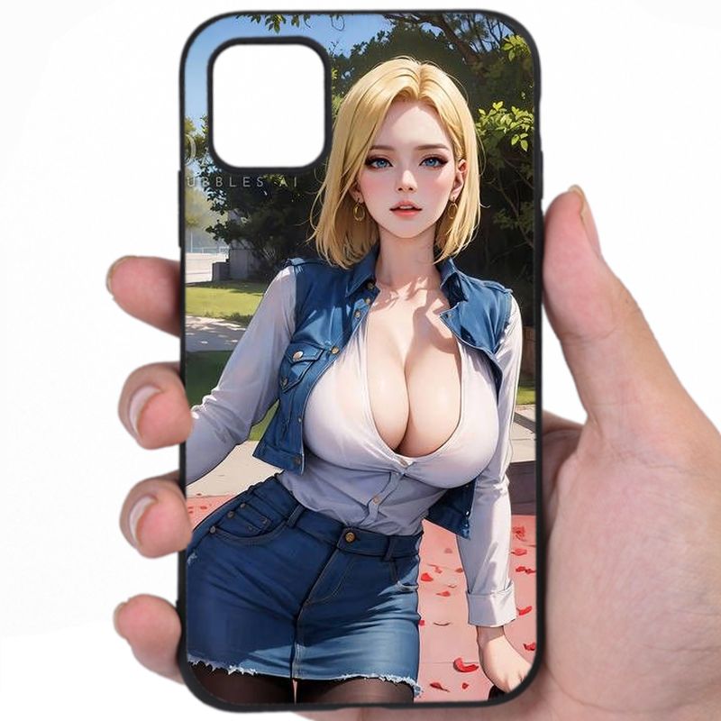 Android 18 Dragon Ball Sultry Beauty Hentai Artwork Phone Case