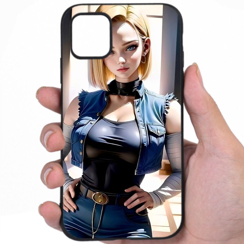 Android 18 Dragon Ball Sultry Beauty Hentai Design Cxxgp iPhone Samsung Phone Case