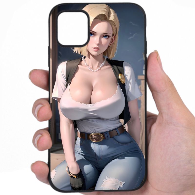 Android 18 Dragon Ball Sultry Beauty Hentai Design Phone Case