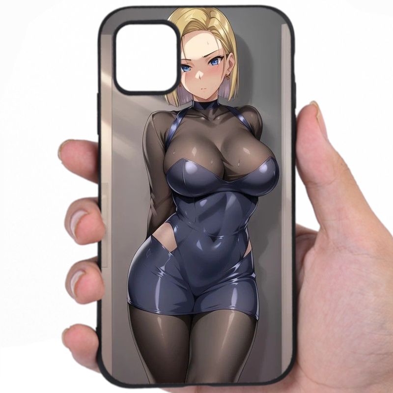 Android 18 Dragon Ball Sultry Beauty Sexy Anime Mashup Art Kevld Awesome Phone Case