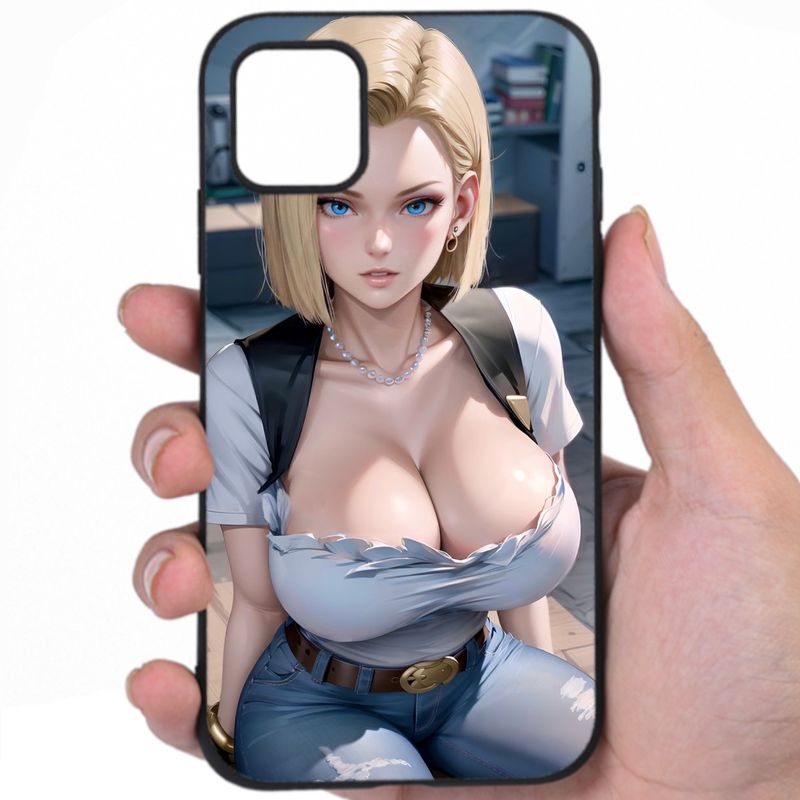 Android 18 Dragon Ball Tantalizing Aura Sexy Anime Art Phone Case