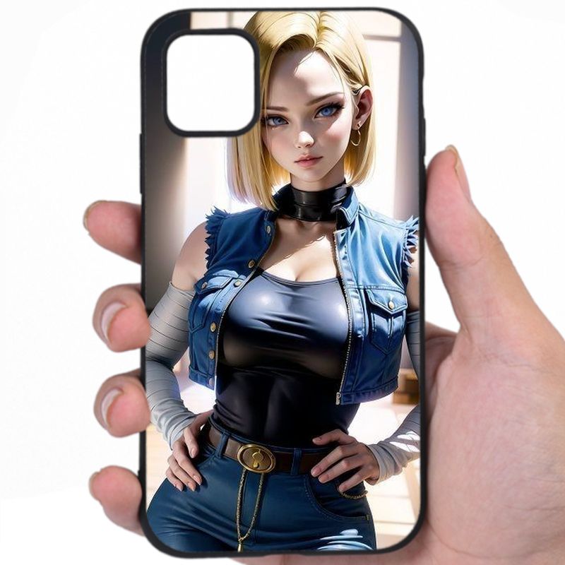 Android 18 Dragon Ball Voluptuous Figure Hentai Art Xfvco iPhone Samsung Phone Case