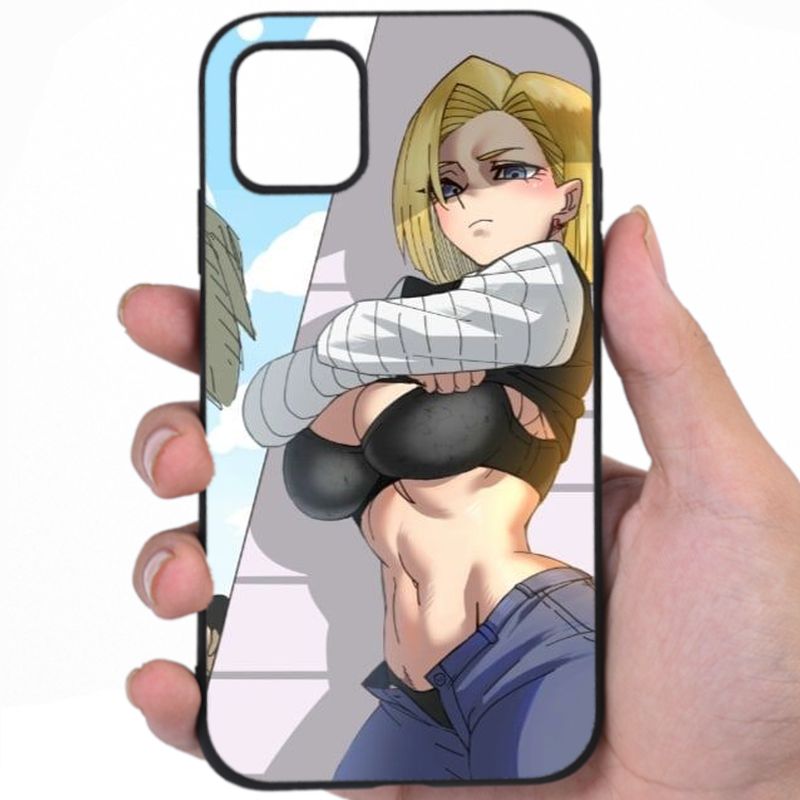 Android 18 Dragon Ball Voluptuous Figure Hentai Mashup Art Awesome Phone Case