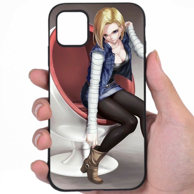 Android 18 Dragon Ball Voluptuous Figure Sexy Anime Fan Art Awesome Phone Case