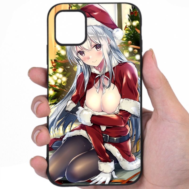 Anime Christmas Flirtatious Smile Hentai Design Awesome Phone Case