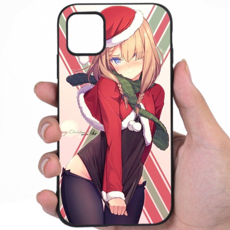 Anime Christmas Seductive Appeal Hentai Fan Art iPhone Samsung Phone Case