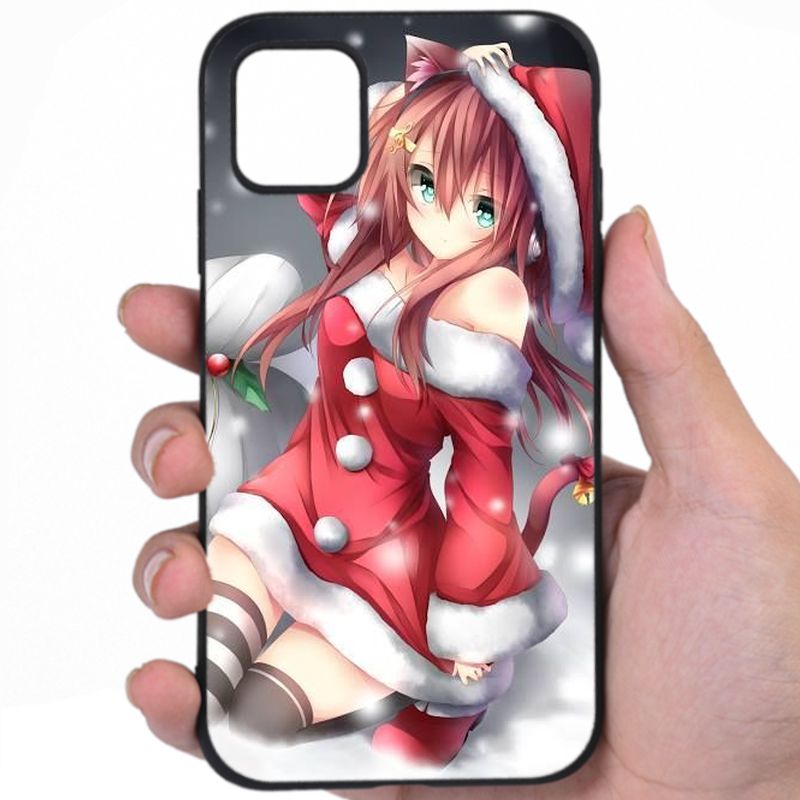 Anime Christmas Smoldering Looks Sexy Anime Design Awesome Phone Case