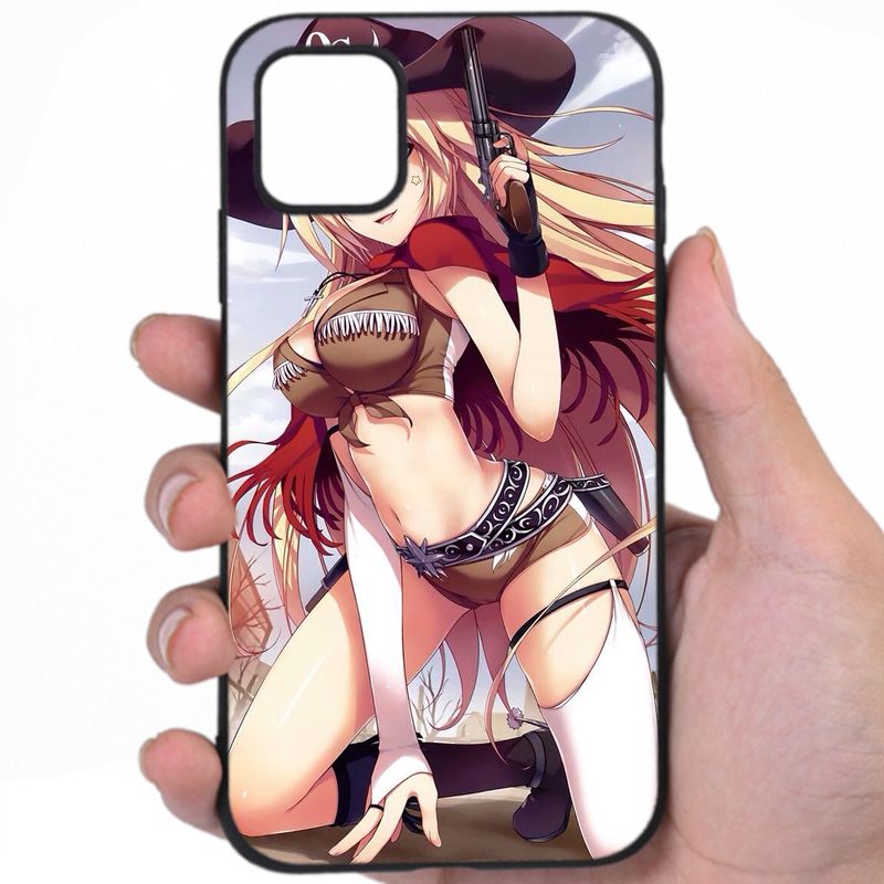 Anime Christmas Tempting Gaze Sexy Anime Design iPhone Samsung Phone Case