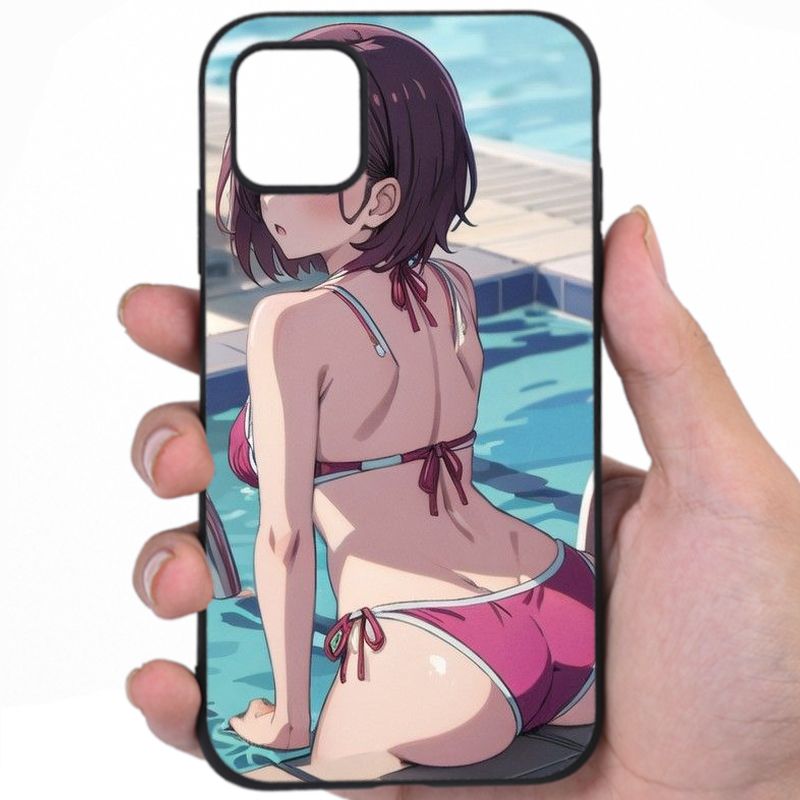 Anime Kawaii Alluring Curves Sexy Anime Art iPhone Samsung Phone Case
