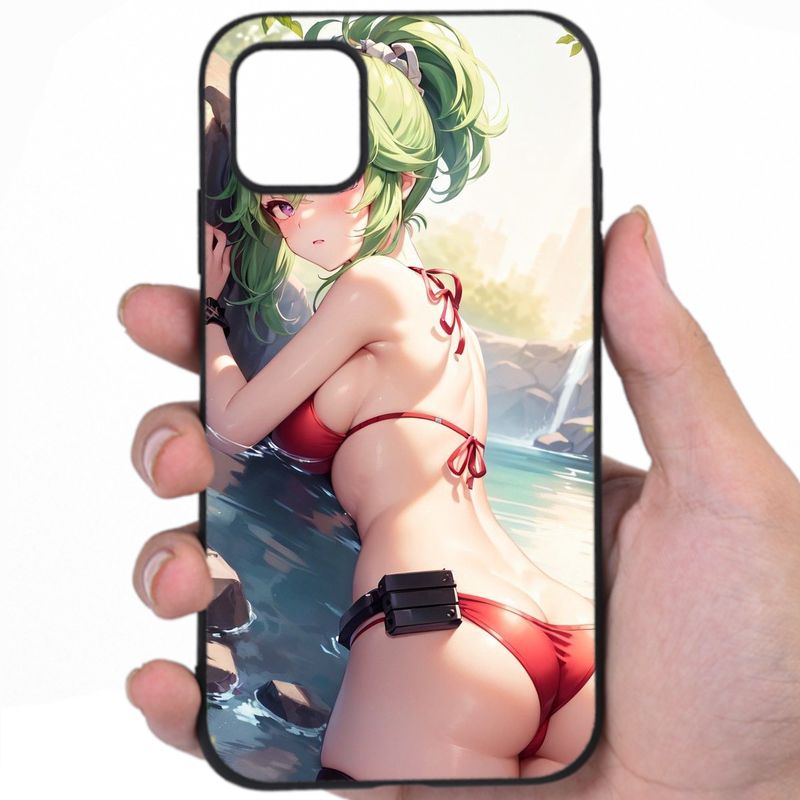 Anime Kawaii Flirtatious Smile Sexy Anime Art Awesome Phone Case