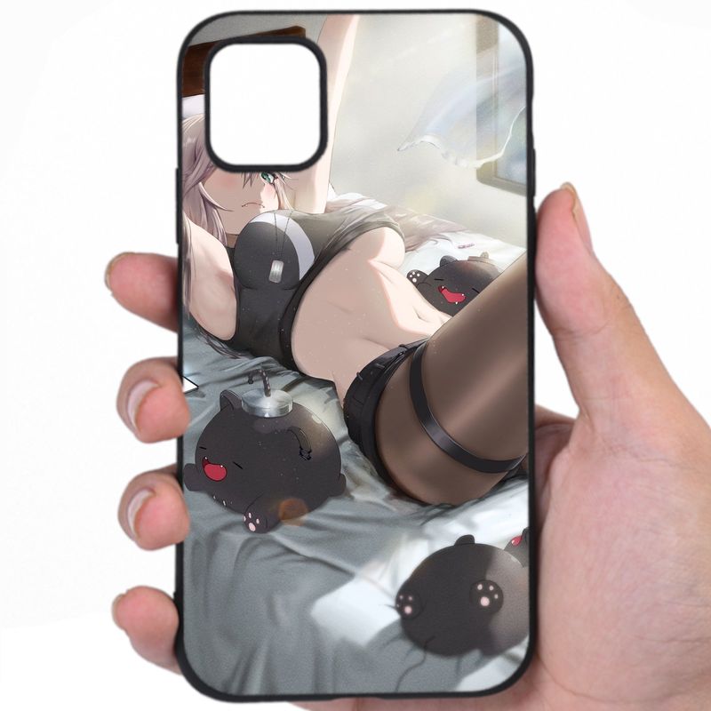 Anime Kawaii Flirtatious Smile Sexy Anime Design Suxzs iPhone Samsung Phone Case