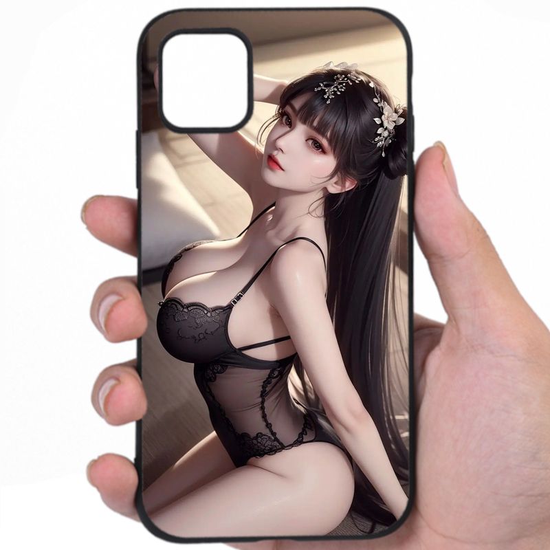 Anime Kawaii Risqué Outfit Hentai Mashup Art Bzbba Awesome Phone Case