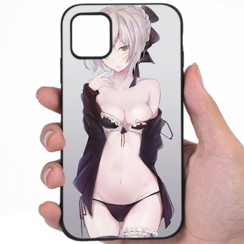 Anime Kawaii Risqué Outfit Hentai Mashup Art Awesome Phone Case