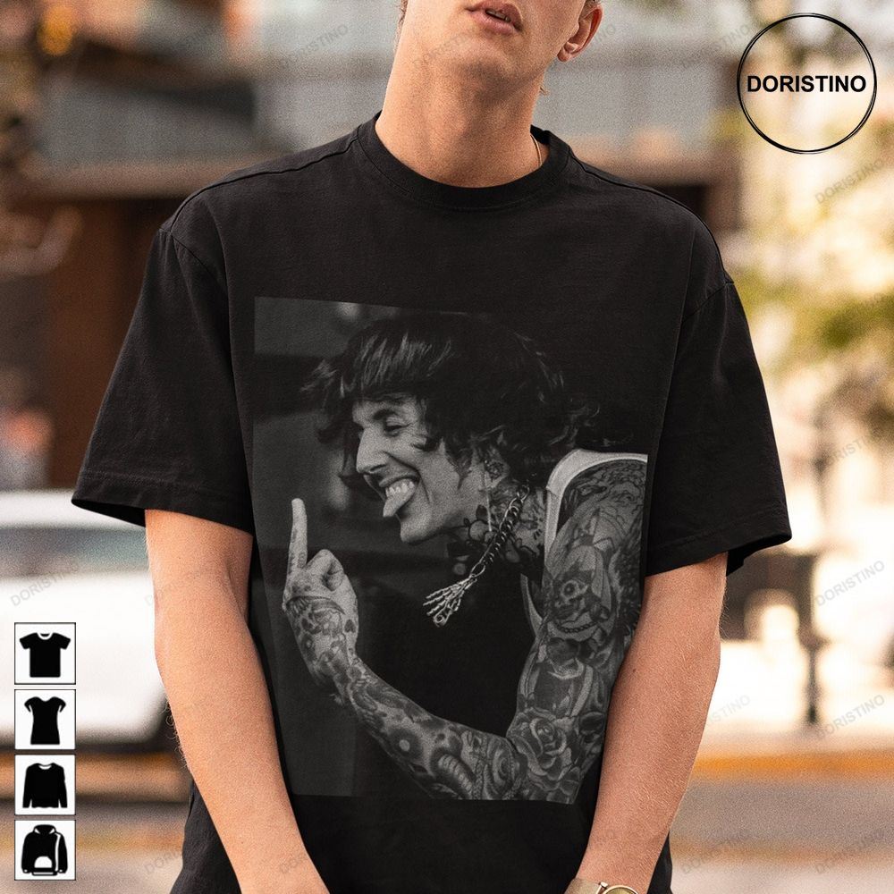 Oliver Sykes Middle Finger Bring Me The Horizon Bring Me The Horizon Tour 2022 Bmth Tour Music Limited Edition T-shirts