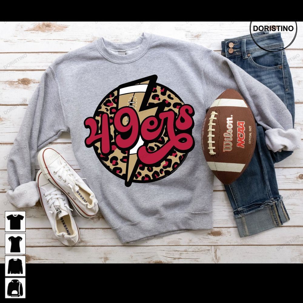 San Francisco Players Cheetah Vintage 49ers Football Warm Game Day Sf 49er Trending Style