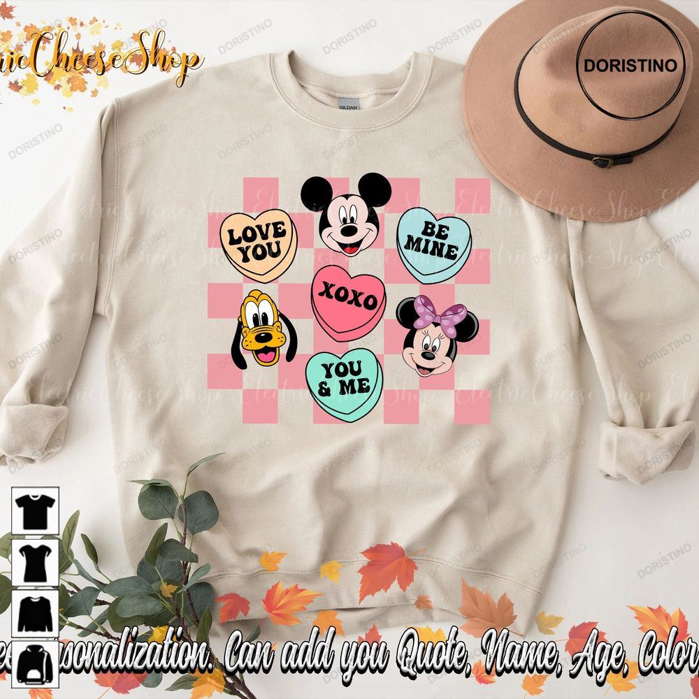 Smiley Candy Disneyland Valentine Retro Mickey And Awesome Shirts
