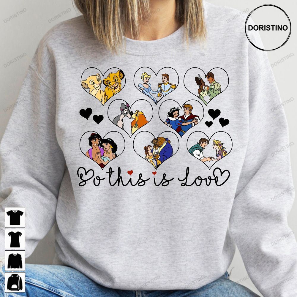 So This Is Love Disney Couples Disney Limited Edition T-shirts
