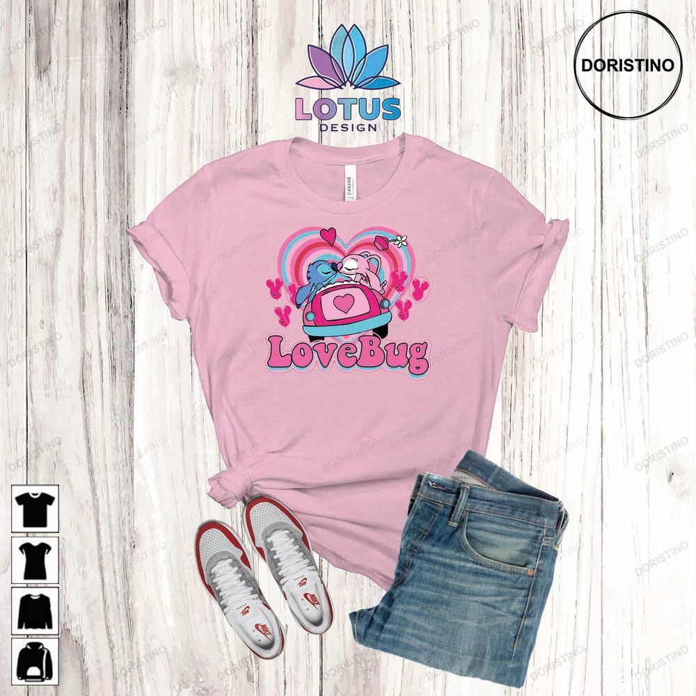 Stitch And Angel Love Bug Love Bug Disney Limited Edition T-shirts