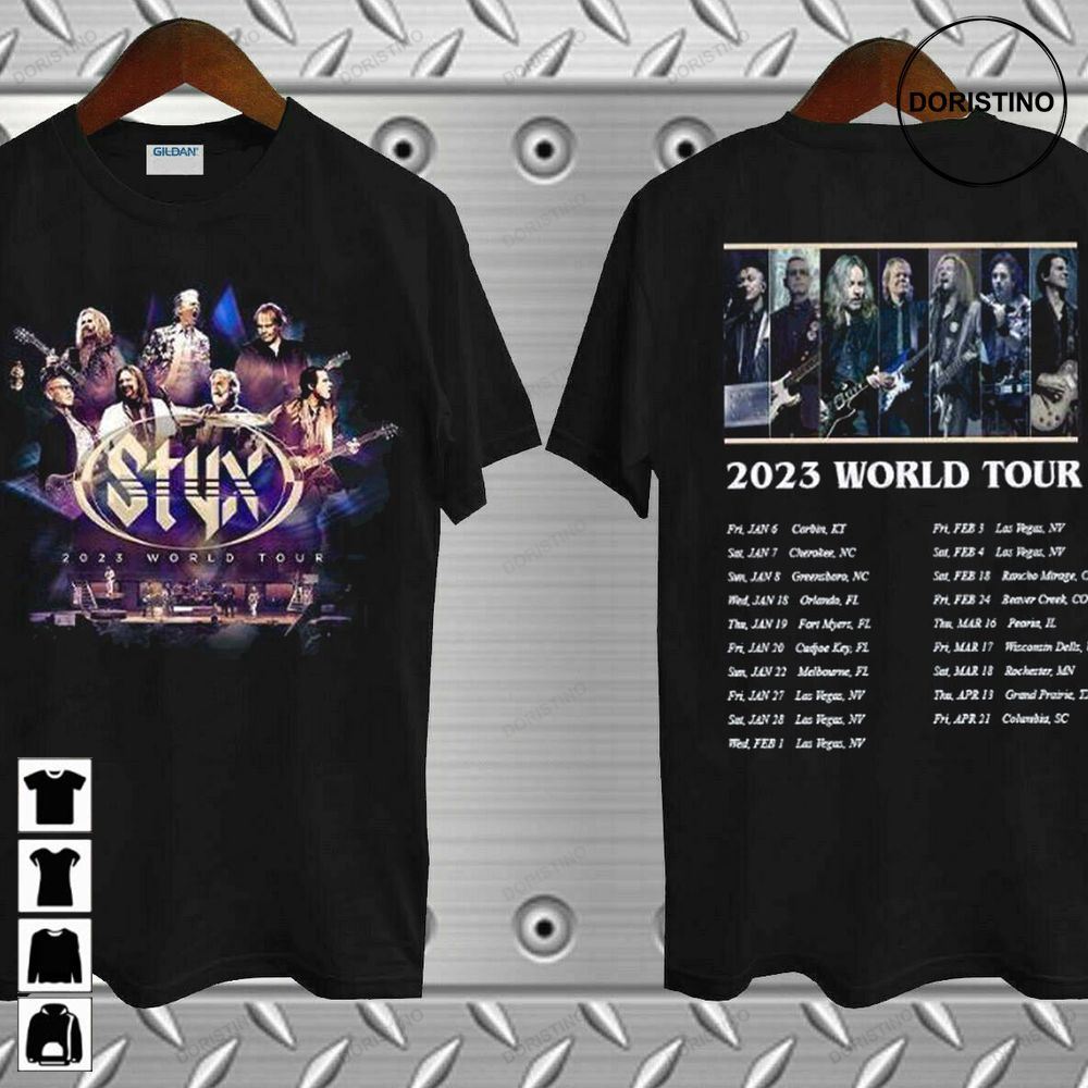 Styx Band World Tour Dates And Setlist Tour Concert 2023 Awesome Shirts