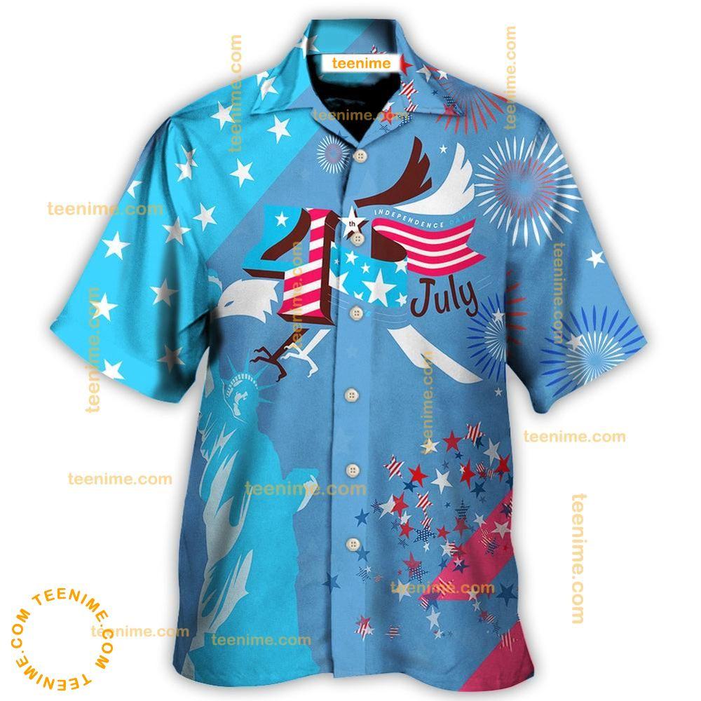 America Independence Happy Day Fourth Of July  Awesome Hawaiian Shirt