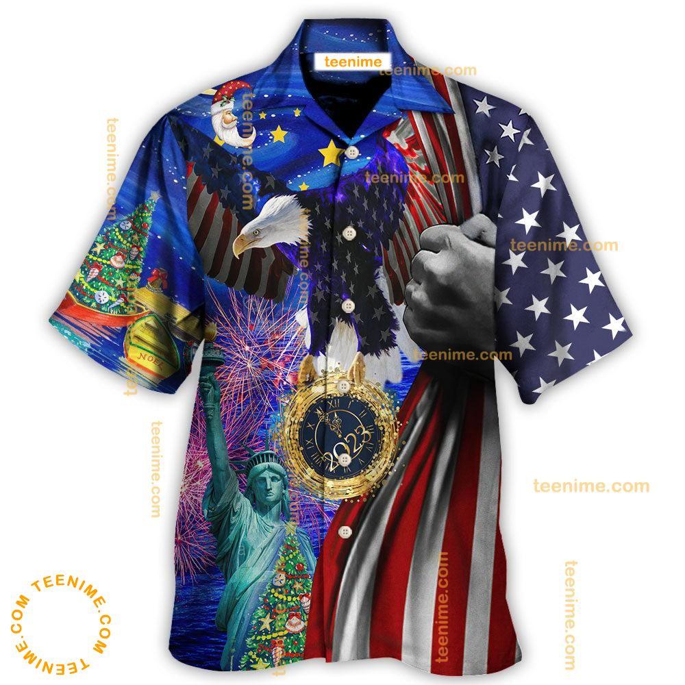 America New Year New America Christmas 2023  Awesome Hawaiian Shirt