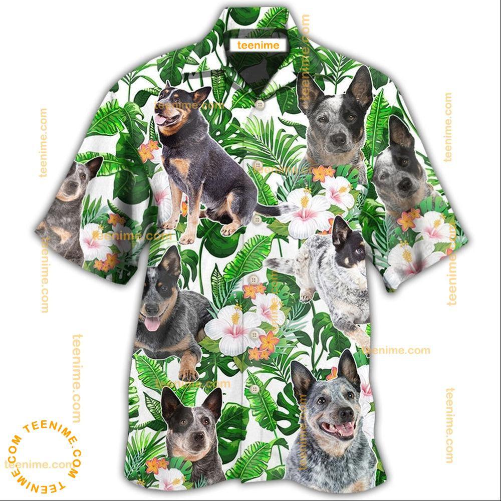 Australian Cattle Dog Tropical Floral  Limited Edition Hawaiian Shirt