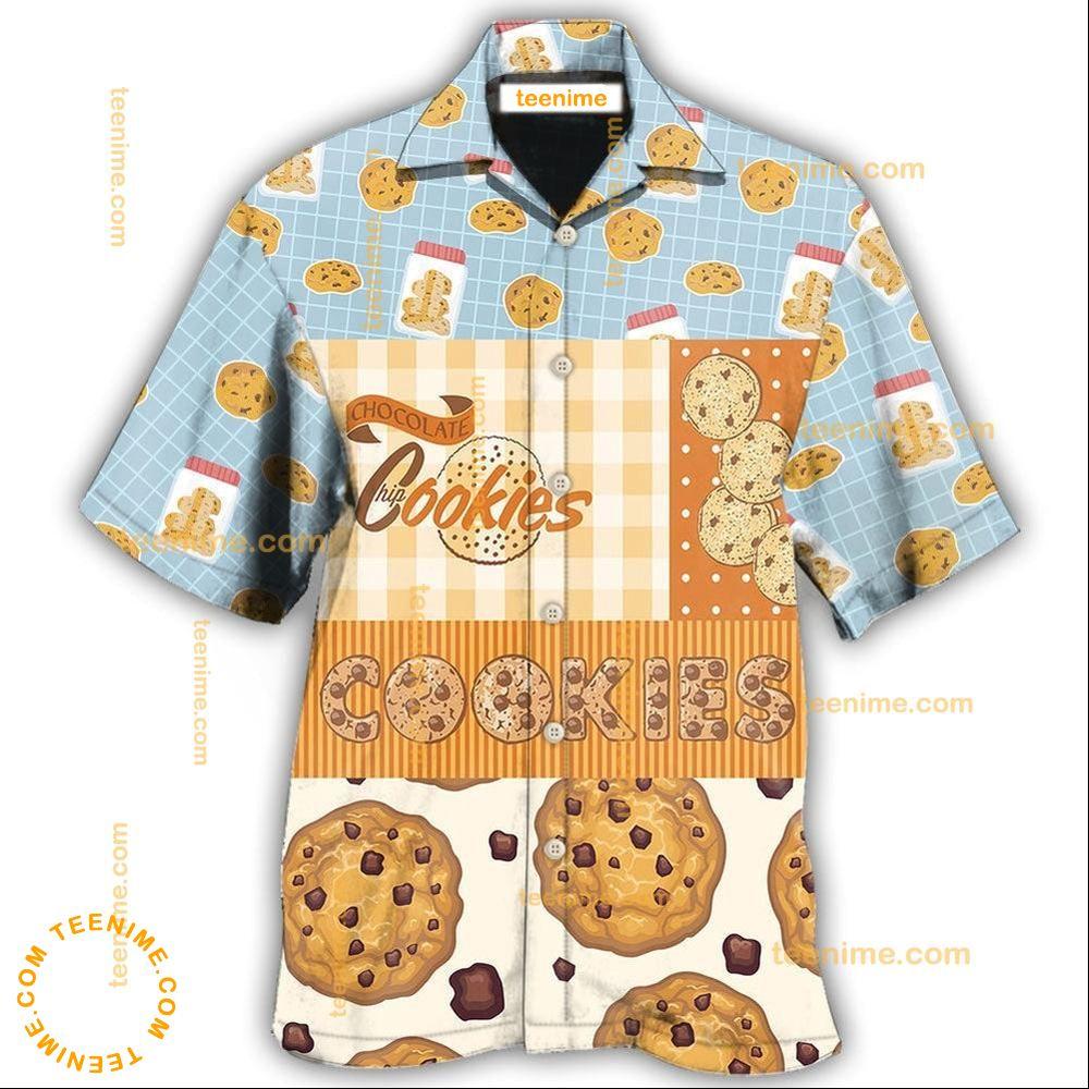 Baking Who Loves Baking Chocolate Chip Cookie  Awesome Hawaiian Shirt