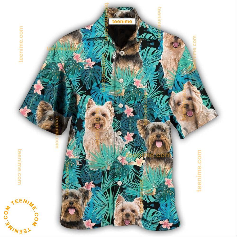 Yorkshire Terrier Dog Tropical Hawaiian Shirt