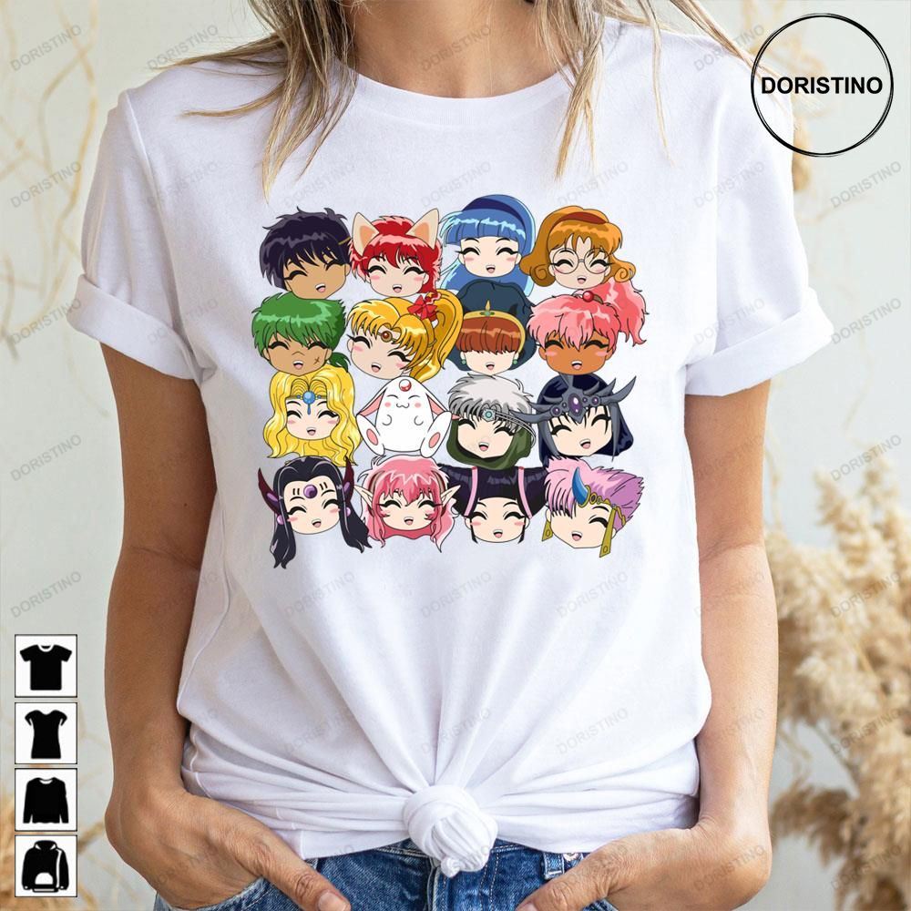 Faces Magic Knight Rayearth Awesome Shirts