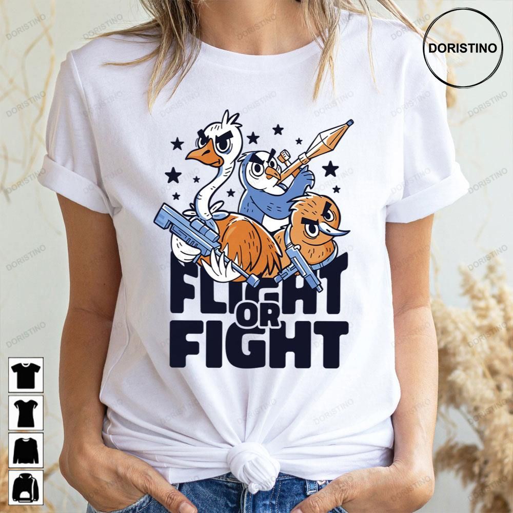 Flight Or Fight Armed Bird Characters Trending Style