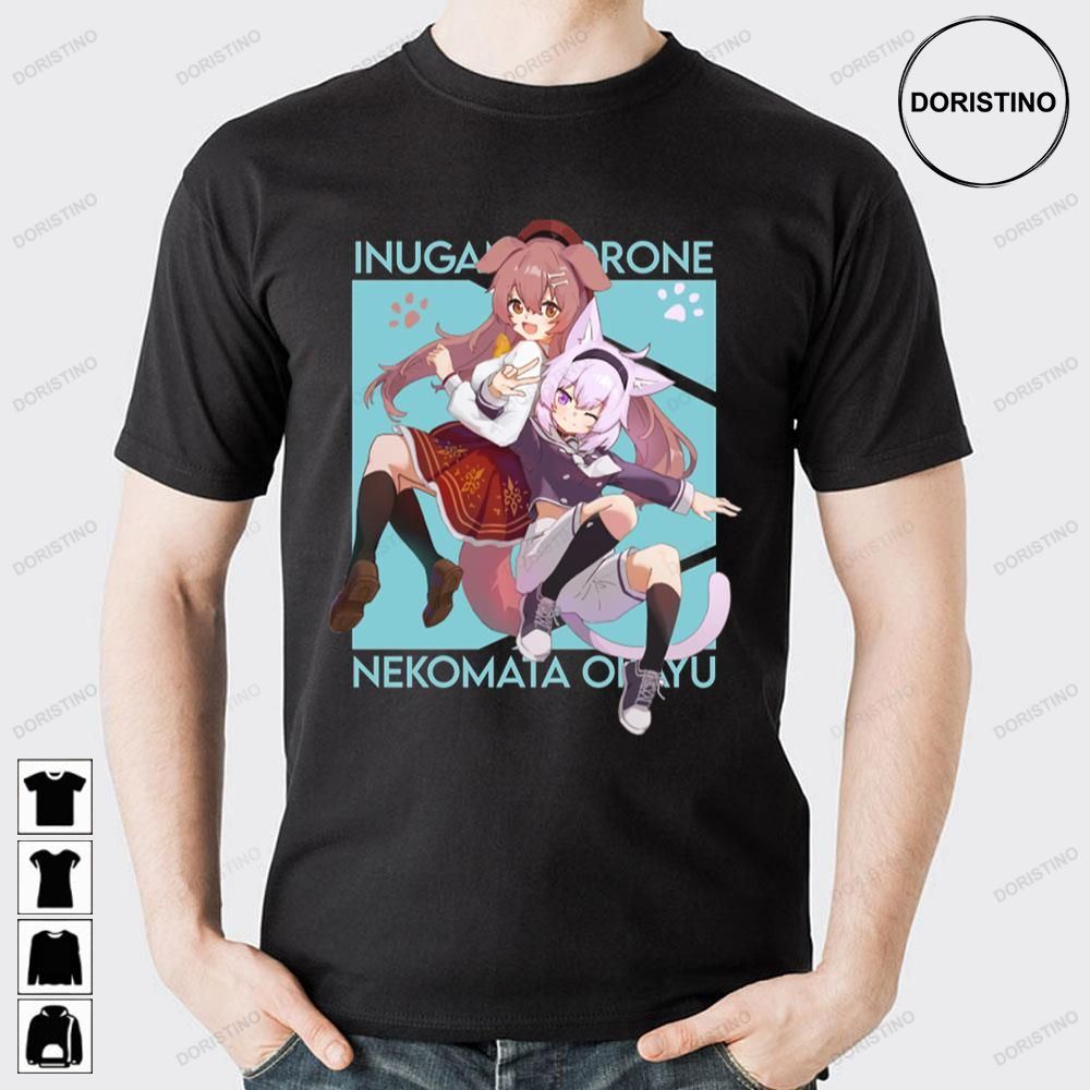 Gamers Inugami Korone And Nekomata Okayu Hololive Awesome Shirts