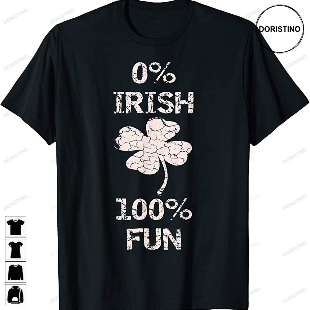 0 Irish 100 Fun Design Funny St Patricks Day Product Trending Style