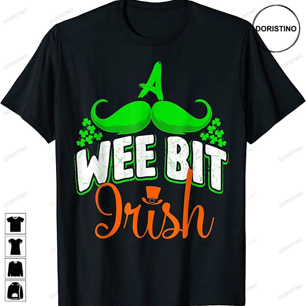 A Wee Bit Irish Shamrock Flag Snarky St Patricks Day Limited Edition T-shirts