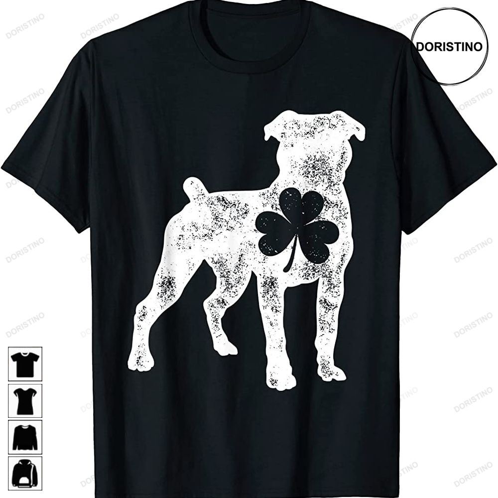 American Bulldog St Patricks Day Boys Girls Shamrock Dog Awesome Shirts