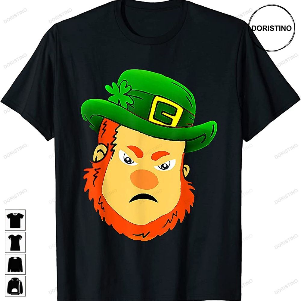 Angry Leprechaun Funny St Patricks Day Shamrock Awesome Shirts