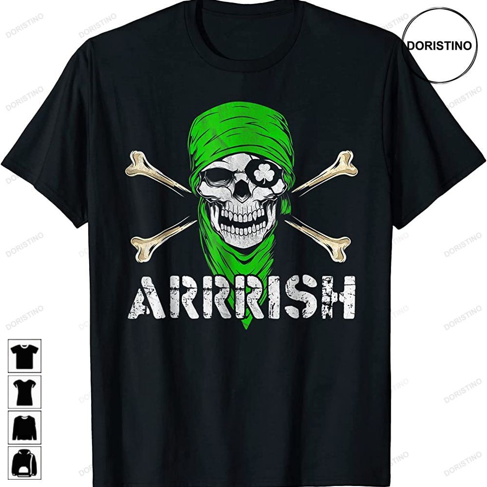 Arrrish Irish Pirate Funny St Patricks Day Trending Style